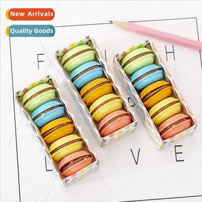 Creative stationery macaroon color sandwich cookies eraser c