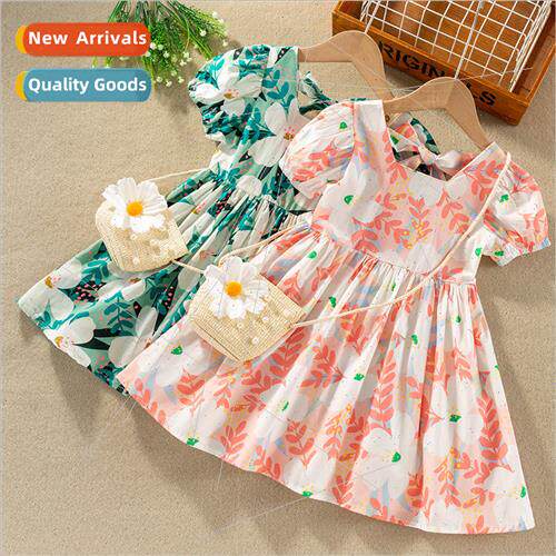 Girls dress summer 2023 new childrens girls princess dress c