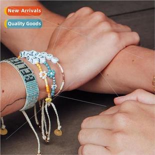 Glass Rice Letters Bohemian Acrylic Style Woven mple Beads