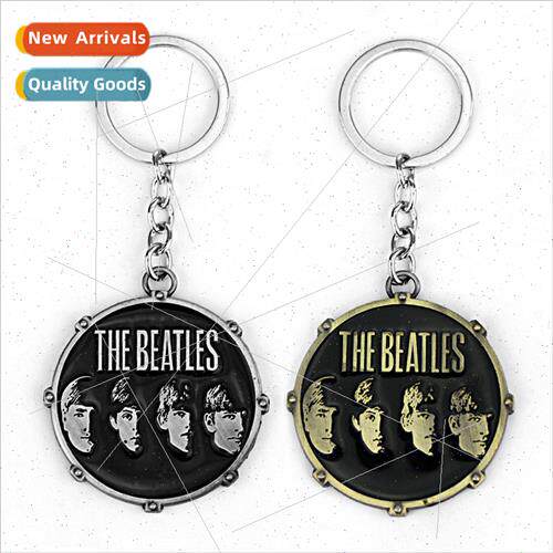 British Beatles logo keychain BEATLES head pendant small gif