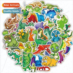 2022 new cute children dinosaur stickers water cup ipad book