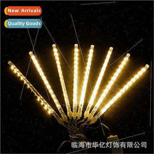 LED Solar Meteor Shower ghts String Outdoor Hanging ghts Met