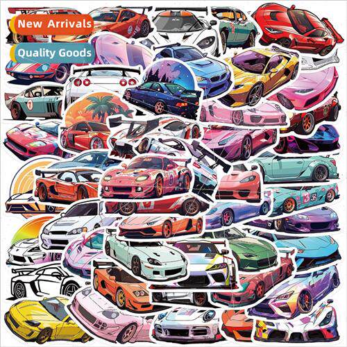 50 JDM car graffiti stickers decorative guitar laptop luggag