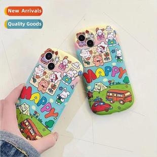 Cartoon spring trip rabbit IPhone13/15ProMax water sticker A