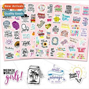 English sticker flat kids mix cure stickers 100 pack 4pcs
