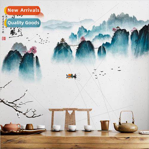CH69082 high mountains and flowing water home wall beautific