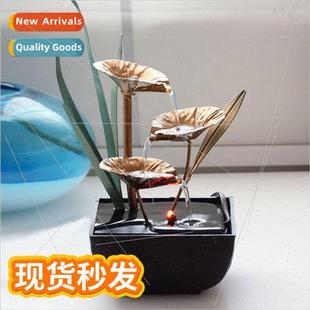 Desktop feng shui wheel water fountain ornament living room