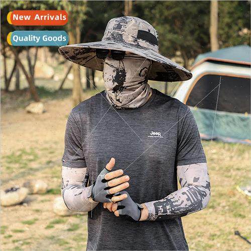 Fishermans hat mens outdoor summer ice silk hand sleeve suns