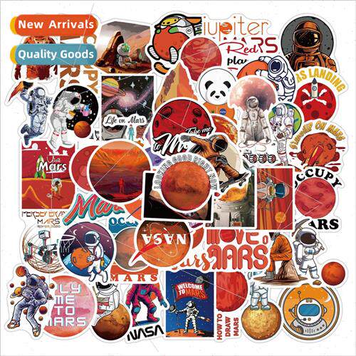 50 NASA Mars series graffiti stickers personalized decorativ