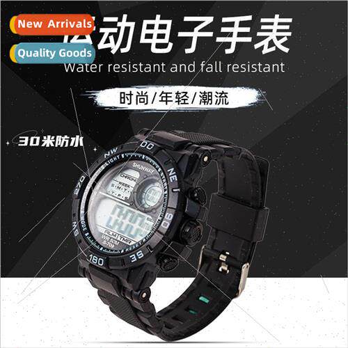 Mens fashion sports watch multifunction waterproof electroni