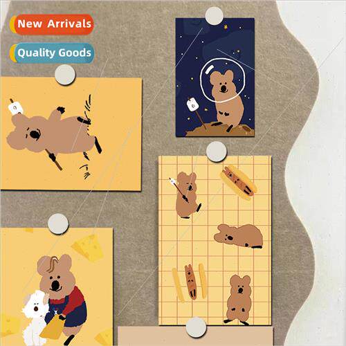Persimmon Pepper Bears 10 Cute Bear Decorative Cards Wall Po