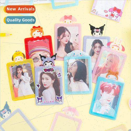 Korea Sanrio transparent card holder love bean small card pr