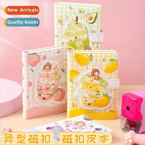 Handbook book cute shaped magnetic button book cartoon girl