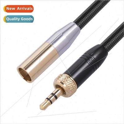 All Copper Double Shield Braided Cable Female 3.5MM Male to