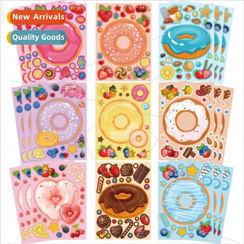 Donut Snacks Candy Stickers Mashup Donut Stickers Colorful B