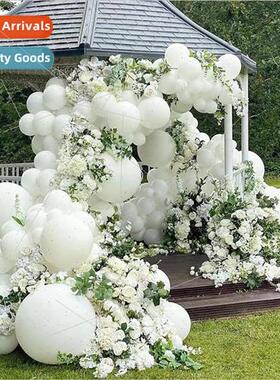 Pure Color Series Matte White Vintage Pink Balloon Garland
