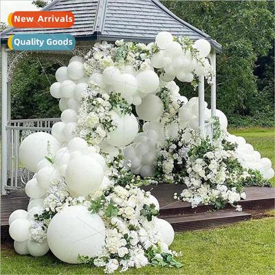 Pure Color Series Matte White Vintage Pink Balloon Garland