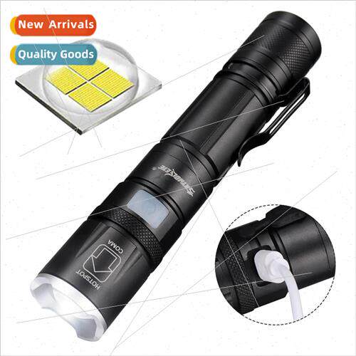 New zoom XHP50 flashlight LED outdoor multi-function with pe
