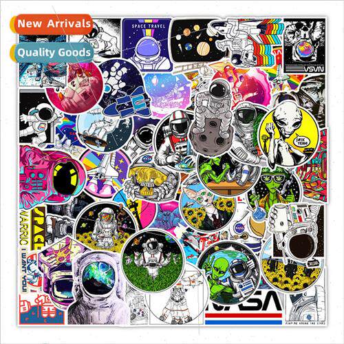 100 Astronaut Doodle Stickers Balance Bike Skateboard Cell P