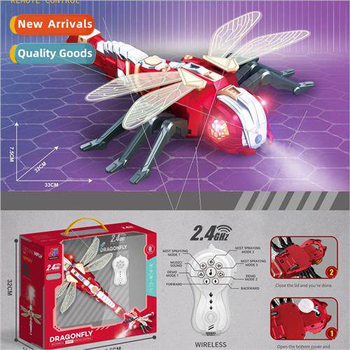 New remote control spray spider toys dragonfly octopus insec