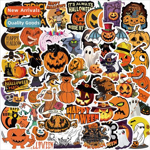 50 pcs of Halloween holiday decorative graffiti stickers lug