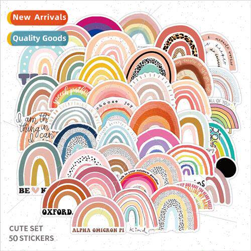 50 pcs of seven colors rainbow bridge small fresh graffiti s