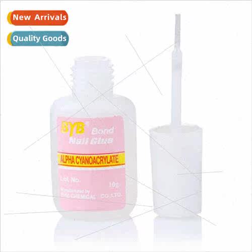 Nail Art  Nail Glue with Brush  Nail Glue Sticky Drill  Pink