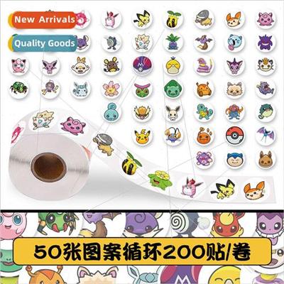 200 Stickers Pokemon Roll Stickers Innovative  Seal Stickers