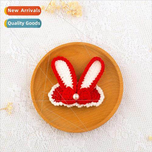 Handmade Crochet Wool Hair Clips Handmade Hair Clips Rabbit