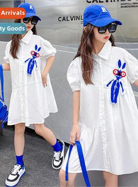 2023 new childrens clothing girls fashionable dress summer