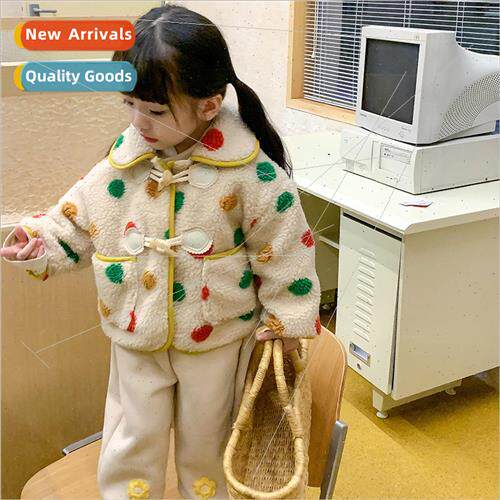 Korean childrens wear 2023 fall and winter clothing girl Yan