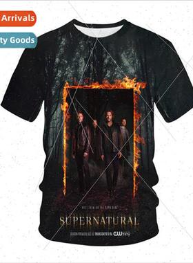 Spring Summer Mens Pullover Short Sleeve Personalized 3D Pri