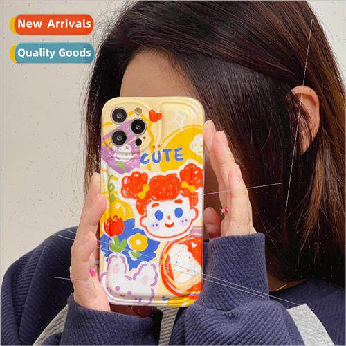适用 iphone13pro max colorful graffiti girl apple 12 phone c