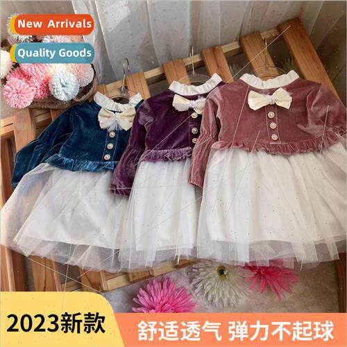 New girls French court  childrens dress early fall childrens