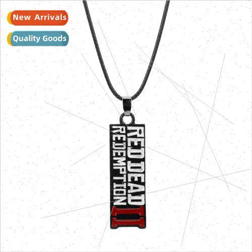 Gaming Peripherals Red Dead Redemption 2 Letter Charm Neckla