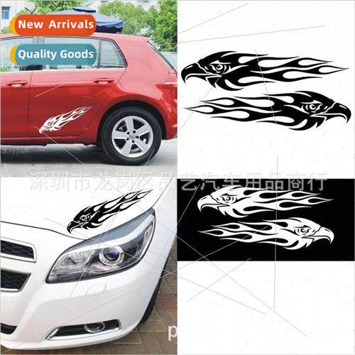 X-284 cartoon eagle totem flame motorcycle gas tank car stic
