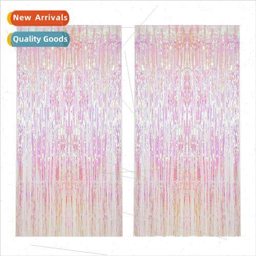 Transparent rainbow film wedding rain curtain Birthday party