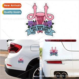 Feminine Rights Your 2345 Law Keep Feminist Sticker Uterus