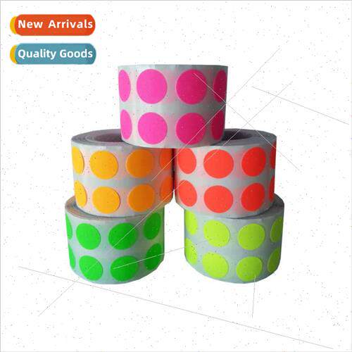 ins1.5cm colorful dots coding fluorescent bright color diy s