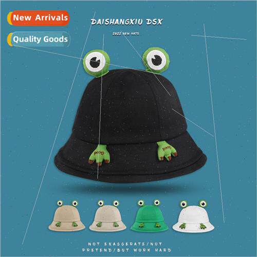 Cartoon embroidery frog duck tongue cap spring new sun hat c