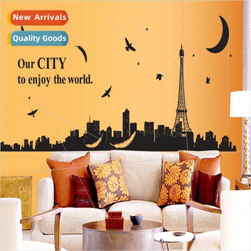 Love in Paris Eiffel hitch wall stickers warm and romantic l