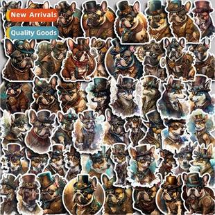 Steampunk big dog 50 large of the handbook stickers luggage