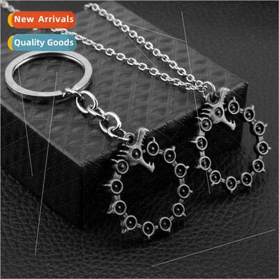 Seven Deadly ns Meliodas Tattoo Biting Tail Dragon Necklace