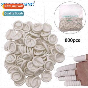 White Latex Finger Sleeves Operating Finger Sleeves Beauty F