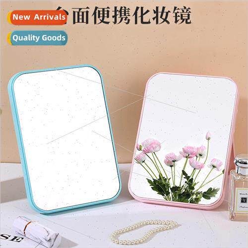 mple rectangular desktop mirror HD makeup mirror desktop van
