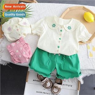 the girl baby piece two Korean 适用eign new 2023