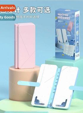 Foldable reading bookshelf pen case portable elementary scho