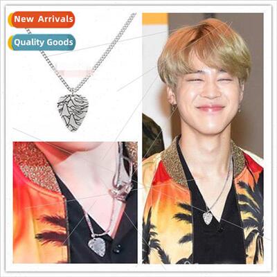 Bangtan Boys JIMIN Park  Min Leaf Necklace