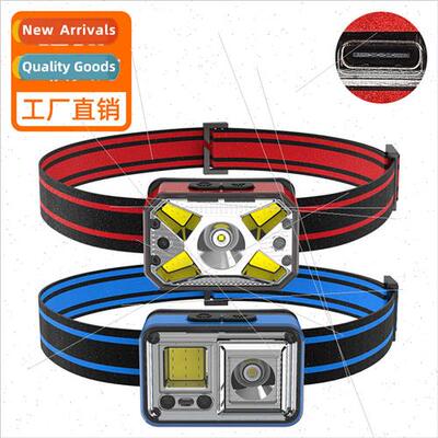 New LED headlamp USB rechargeable outdoor sensor headlamp ni