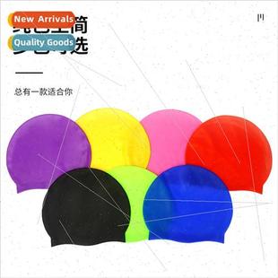 adult cap womens long wate licone hair swimming